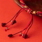 Buddha Stones Five Directions Gods of Wealth Handmade Reincarnation Knot Protection String Braid Bracelet Bracelet BS 8