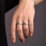Buddha Stones PiXiu Om Mani Padme Hum Heart Sutra Luck Wealth Couple Ring Ring BS 5
