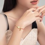 Buddha Stones Year of the Rabbit White Jade Happiness Red String Chain Bracelet Bracelet BS 5