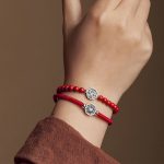 Buddha Stones 925 Sterling Silver Yin Yang Bagua Symbol Cinnabar String Concentration Bracelet Bracelet BS 6