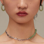 Buddha Stones Round Jade White Jade Prosperity Earrings Earrings BS 3