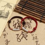 Buddha Stones Handmade 999 Sterling Silver Om Mani Padme Hum Protection Rope Bracelet Bracelet BS 10