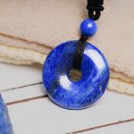 Buddha Stones Lucky Coin Pendant Healing Crystal Gemstone Necklace Necklaces & Pendants BS 28