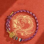 Buddha Stones Handmade Dunhuang Colorful Rope Protection Braid String Bracelet Bracelet BS Purple Rope(Wrist Circumference 14-19cm)