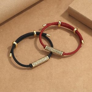 Buddha Stones Tibet Handmade Tai Sui Rope Protection Strength Braided Bracelet Bracelet BS main