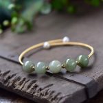 Buddha Stones Jade Abundance Luck Blessing Bracelet Bangle Bracelet BS Jade