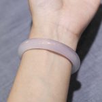 Buddha Stones Natural Purple Jade Soothing Protection Bracelet Bangle Bracelet Bangle BS 8