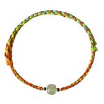 Buddha Stones Colorful Rope Luck Jade Bead Abundance Bracelet Bracelet BS 4