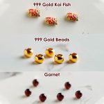 Buddha Stones 999 Gold Koi Fish Natural Garnet Protection Bracelet Bracelet BS 7