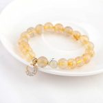 Citrine Luck Protection Moon Charm Bracelet Bracelet BS 6