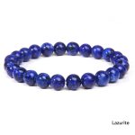 Natural Agate Stone Crystal Balance Beaded Bracelet Bracelet BS Lazurite