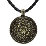 Six True Words Love Peace Flower Pattern Necklace (Extra 35% Off | USE CODE: FS35) Necklaces & Pendants BS 15