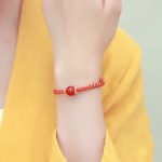 Buddha Stones Handmade Red Agate Amethyst Golden Rutilated Quartz Pink Crystal Bead Calm Braided Bracelet Bracelet BS 12