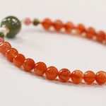 Buddha Stones Natural Red Agate Hetian Jade Bead Confidence Calm Bracelet Bracelet BS 5