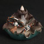 Buddha Stones Handmade 999 Sterling Silver Year of the Dragon Chinese Zodiac Protection Colorful Reincarnation Knot Rope Bracelet Bracelet BS 22