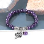 Buddha Stones Natural Gemstone Tree of Life Lucky Charm Stretch Bracelet Bracelet BS 1