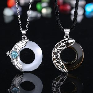 Buddha Stones Love Wings Copper Luck Healing Necklace Pendant Necklaces & Pendants BS main