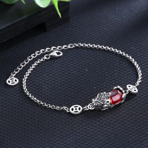 Buddha Stones FengShui Genstone PiXiu Wealth Bracelet Bracelet BS 23.3*6.5mm