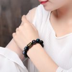 Buddha Stones Natural Rainbow Obsidian Positive Transformation Bracelet Bracelet BS 5