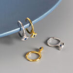 Buddha Stones 925 Sterling Silver Evil Eye Blessing Protection Stud Earrings Earrings BS 3