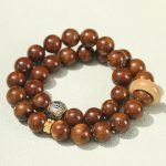 Buddha Stones Tibetan Natural Purple Gold Rat Bodhi Seed Wealth Double Wrap Bracelet Bracelet BS 2