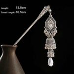 Buddha Stones Water Drop Lily of the Valley Flowers Tassels Confidence Hairpin Hairpin BS 22