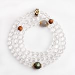 Buddha Stones 925 Sterling Silver Chinese Zodiac Natal Buddha White Crystal Meditation Triple Wrap Bracelet Bracelet BS 8