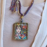 Buddha Stones Tibetan Zakiram Goddess of Wealth Past And Present Ghau Prayer Box Necklace Pendant Necklaces & Pendants BS 3