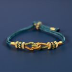 Buddha Stones Handmade Knotting Faith Strength Braid String Bracelet Bracelet BS Green 18cm