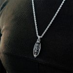 Buddha Stones Tibetan Om Mani Padme Hum Nine-Eye Dzi Bead Pattern Peace Purity Rotatable Necklace Pendant Necklaces & Pendants BS 8