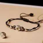 Buddha Stones Handmade 925 Sterling Silver Chinese Zodiac Natal Buddha Cinnabar Calm Braided Bracelet Bracelet BS Black Thin Rope(Wrist Circumference 14-17cm) Dog/Pig-Amitabha Buddha