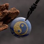 Buddha Stones Various Crystal Amethyst Tiger Eye Green Aventurine Yin Yang Spiritual Necklace Pendant Necklaces & Pendants BS Blue Aventurine
