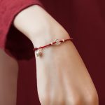 Buddha Stones 925 Sterling Silver Lucky Fortune Peace Joy Lotus Peace Buckle Red String Bracelet Bracelet BS 22