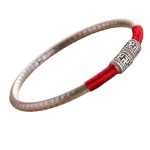 Buddha Stones Tibet Om Mani Padme Hum Luck Red String Bracelet Bangle Bracelet Bangle BS 8