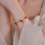 Buddha Stones Red Agate Fu Character Charm Self-acceptance Bracelet Bracelet BS 3