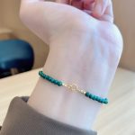 Buddha Stones Natural Malachite Elephant Anti-Anxiety Charm Bracelet Bracelet BS 9