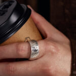 Buddha Stones Handmade 999 Sterling Silver Yin Yang Bagua Symbol Harmony Adjustable Ring Ring BS 3