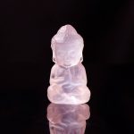 Buddha Stones Various Crystal Amethyst Pink Crystal White Crystal Citrine Buddha Carved Spiritual Healing Necklace Pendant Decoration Necklaces & Pendants BS Pink Crystal Decoration 1.4*2.6cm