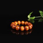 Buddha Stones Golden Sea Willow Success Positive Bracelet Mala Bracelet BS 4