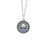 Buddha Stones 999 Sterling Silver Koi Fish Fu Character Lotus Peace Buckle Wealth Necklace Pendant Necklaces & Pendants BS 8