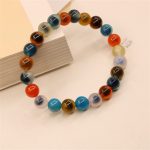 Buddha Stones Colorful Candy Agate Healing Strength Bead Bracelet Bracelet BS 12