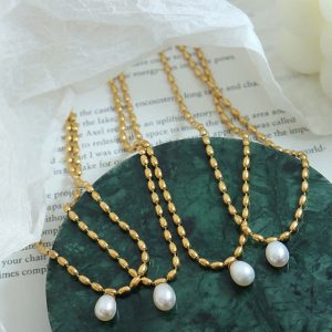 Buddha Stones Pearl Bead Peace Necklace Pendant Necklaces & Pendants BS Pearl (Happiness ♥ Calm)