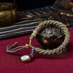 Buddha Stones Tibetan Handmade Luck Thangka Prayer Wheel Charm Weave String Bracelet Bracelet BS Blue&Thangka