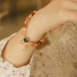 Buddha Stones Natural Multicolored Rutilated Quartz Eight-pointed Star Flower Wealth Bracelet Bracelet BS 2