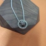 Buddha Stones Tibetan Om Mani Padme Hum Carved Peace Purity Chain Necklace Pendant Necklaces & Pendants BS 6