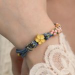 Buddha Stones Peach Blossom Design Wealth String Bracelet Bracelet BS 5