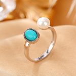 Buddha Stones 925 Sterling Silver Pearl Turquoise Healing Wisdom Necklace Pendant Ring Earrings Necklaces & Pendants BS 7