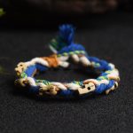 Buddha Stones Tibetan Zakiram Goddess of Wealth Bead Engraved Handmade Luck Bracelet Bracelet BS 13