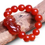 Buddha Stones Red Agate Lucky Pixiu Wealth Luck Bracelet Bracelet BS 2