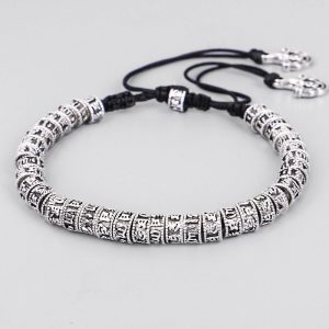 Buddha Stones Handmade Tibetan Mantra Purity Bracelet Bracelet BS main